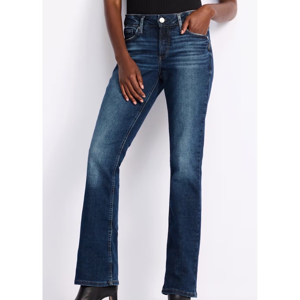 Silver Jeans Co. Elyse Slim Boot Women 20W Indigo New With Tags
